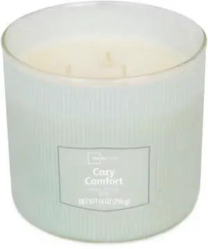 Mainstays Cozy Comfort 3-Wick Textured Wrapped Scented Candle, 14 oz Mainstays Cozy Comfort 3-Wick Textured Wrapped Scented Candle, 14 oz