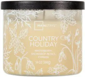 Mainstays 3-Wick Ombre Wrapped Country Holiday Scented Jar Candle, 14 oz Mainstays 3-Wick Ombre Wrapped Country Holiday Scented Jar Candle, 14 oz