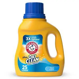 ARM & HAMMER Plus OxiClean Ultra Stain Fighters Liquid Laundry Detergent, Fresh Scent, 32.5 Fl Oz ARM & HAMMER Plus OxiClean Ultra Stain Fighters Liquid Laundry Detergent, Fresh Scent, 32.5 Fl Oz