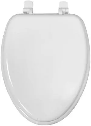 Mainstays Elongated White Toilet Seat with Durable Rice Husk Material Mainstays Elongated White Toilet Seat with Durable Rice Husk Material
