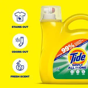 Tide Simply Laundry Detergent Liquid, Daybreak Fresh, 117 fl oz, 89 Loads Tide Simply Laundry Detergent Liquid, Daybreak Fresh, 117 fl oz, 89 Loads