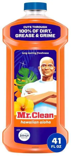 Mr. Clean All Purpose Cleaner, Cleaning Liquid, Hawaiian Aloha, 41 fl oz Mr. Clean All Purpose Cleaner, Cleaning Liquid, Hawaiian Aloha, 41 fl oz
