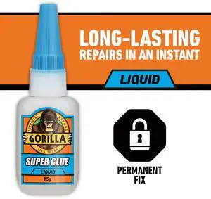 Gorilla Glue Super Glue 15g Bottle Net Content Quantity 1 Gorilla Glue Super Glue 15g Bottle Net Content Quantity 1