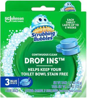 Scrubbing Bubbles Continuous Clean Toilet Tank Drop-Ins, 3 Count Scrubbing Bubbles Continuous Clean Toilet Tank Drop-Ins, 3 Count