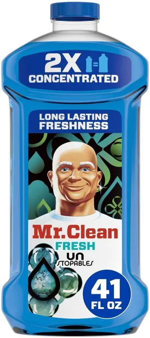 Mr. Clean 2X Concentrated Multi Surface Cleaner with Unstopables Fresh Scent 41 fl oz Mr. Clean 2X Concentrated Multi Surface Cleaner with Unstopables Fresh Scent 41 fl oz