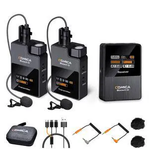 BoomX-D2 Dual Wireless Lavalier Microphone for iPhone Android Camera | Noise Cancellation, 656ft Stable Range, Safety Audio Track, Lapel Mic for YouTube, TikTok, Vlog, Interview, Video Recording BoomX-D2 Dual Wireless Lavalier Microphone for iPhone Android Camera | Noise Cancellation, 656ft Stable Range, Safety Audio Track, Lapel Mic for YouTube, TikTok, Vlog, Interview, Video Recording