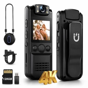 4K Body Camera with Audio and Video Recording, 128GB Wearable Mini Body Cam with Magnetic Clip, Hands-Free POV Camera for Work, Cycling, Travel, Driving & Daily Recording 4K Body Camera with Audio and Video Recording, 128GB Wearable Mini Body Cam with Magnetic Clip, Hands-Free POV Camera for Work, Cycling, Travel, Driving & Daily Recording