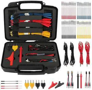 68PCS Multimeter Test Leads Kit, Test Leads with Replaceable Wire Piercing Probes, 32A/1000V Alligator Clips, Banana Plug Adapters, Jumpers, Extension Male to Female Connector 4mm Banana Plug 68PCS Multimeter Test Leads Kit, Test Leads with Replaceable Wire Piercing Probes, 32A/1000V Alligator Clips, Banana Plug Adapters, Jumpers, Extension Male to Female Connector 4mm Banana Plug