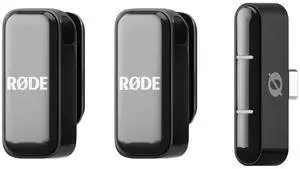 Wireless Micro - Compact Wireless Microphone, Two Mics with Charge Case for Smartphone Content Creation - USB-C, Black Wireless Micro - Compact Wireless Microphone, Two Mics with Charge Case for Smartphone Content Creation - USB-C, Black