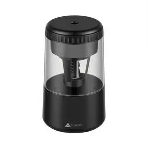Electric Pencil Sharpener, Fully Automatic Sharpener with Auto in & Out, Rechargeable Battery Powered Sharpener for Colored Pencils, Heavy Duty Sharpener for Kids Classroom Office Home (Black) Electric Pencil Sharpener, Fully Automatic Sharpener with Auto in & Out, Rechargeable Battery Powered Sharpener for Colored Pencils, Heavy Duty Sharpener for Kids Classroom Office Home (Black)