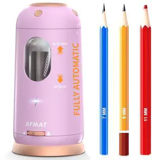 Electric Pencil Sharpener, Auto in & Out, Fully Automatic Pencil Sharpener, Rechargeable Hands-Free Sharpeners for Jumbo & Colored Pencils (7-11.5mm), Good for Classroom/Home PSC8(Light Purple) Electric Pencil Sharpener, Auto in & Out, Fully Automatic Pencil Sharpener, Rechargeable Hands-Free Sharpeners for Jumbo & Colored Pencils (7-11.5mm), Good for Classroom/Home PSC8(Light Purple)