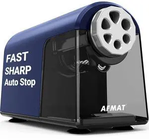 PSX2 Heavy Duty Electric Pencil Sharpener, 6 Holes, Classroom Sharpener for 6-11mm Pencils, Auto Stop, Super Fast, Save Pencils, School Teacher Must Have Pencil Sharpeners Plug in, Blue PSX2 Heavy Duty Electric Pencil Sharpener, 6 Holes, Classroom Sharpener for 6-11mm Pencils, Auto Stop, Super Fast, Save Pencils, School Teacher Must Have Pencil Sharpeners Plug in, Blue