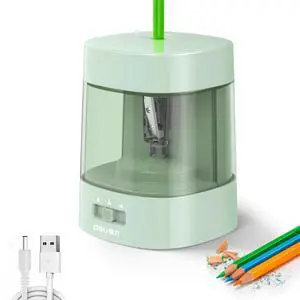 Electric Pencil Sharpener, Automatic Pencil Sharpeners, Green Electric Pencil Sharpener, Automatic Pencil Sharpeners, Green
