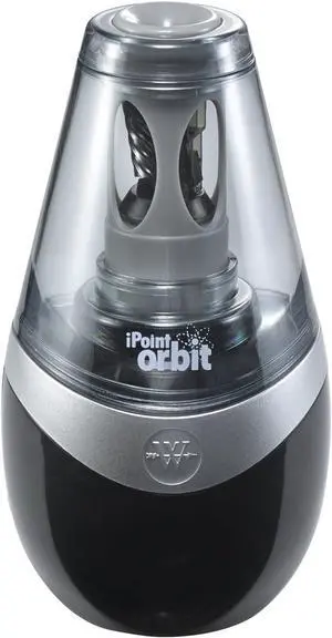 16244 iPoint Orbit Battery-Powered Pencil Sharpener for Home and Office, Black 16244 iPoint Orbit Battery-Powered Pencil Sharpener for Home and Office, Black