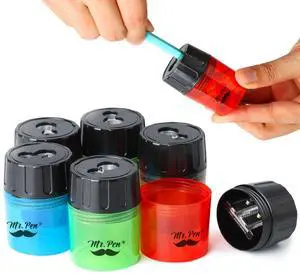 Pencil Sharpeners Manual, 6 Pack, Dual Hole Pencil Sharpeners Manual, 6 Pack, Dual Hole