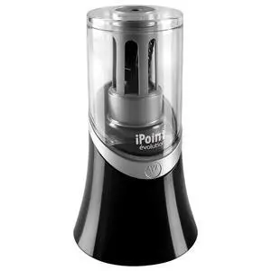 14888 iPoint Evolution Electric Pencil Sharpener, Black and Silver 14888 iPoint Evolution Electric Pencil Sharpener, Black and Silver