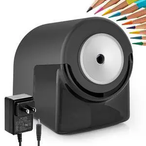 Electric Pencil Sharpener,Heavy Duty Pencil Sharpener, Black Electric Pencil Sharpener,Heavy Duty Pencil Sharpener, Black