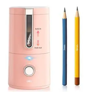 Electric Pencil Sharpener, Fully Automatic Pencil Sharpener, Pink Electric Pencil Sharpener, Fully Automatic Pencil Sharpener, Pink