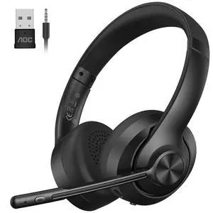 Wireless Headset with Mic for Work, Bluetooth 5.4 Computer Headphones Wireless Headset with Mic for Work, Bluetooth 5.4 Computer Headphones