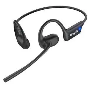 Open Ear Headphones with Mic, Wireless Headset with AI Noise Cancellation Microphone Bluetooth 5.4 Bluetooth Headset with Mic Air Conduction Headphones for Work Call Meeting Driving Open Ear Headphones with Mic, Wireless Headset with AI Noise Cancellation Microphone Bluetooth 5.4 Bluetooth Headset with Mic Air Conduction Headphones for Work Call Meeting Driving
