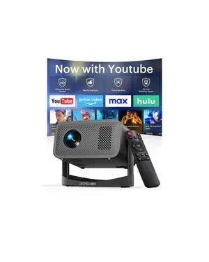 4K Smart Mini Projector for Home Theater, WiFi & Bluetooth, Native 1080P 4K Smart Mini Projector for Home Theater, WiFi & Bluetooth, Native 1080P