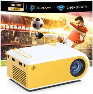 Mini Projector Portable Projectors with Wifi and Bluetooth Outdoor Movie Projectors Mini Home Theater Indoor Projector for Bedroom Built-in Speaker Compatible With HDMI/USB/TV Stick/Smartphone/Laptop Mini Projector Portable Projectors with Wifi and Bluetooth Outdoor Movie Projectors Mini Home Theater Indoor Projector for Bedroom Built-in Speaker Compatible With HDMI/USB/TV Stick/Smartphone/Laptop