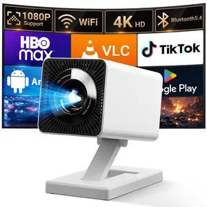 Built-in APPSMini Projector With Wifi And Bluetooth, 1080P 4K Support Portable Projector, Movie Projector for Bedroom, Compatible with Smartphones/TV Stick/iPad/PS5/Laptop/HDMI/USB Built-in APPSMini Projector With Wifi And Bluetooth, 1080P 4K Support Portable Projector, Movie Projector for Bedroom, Compatible with Smartphones/TV Stick/iPad/PS5/Laptop/HDMI/USB