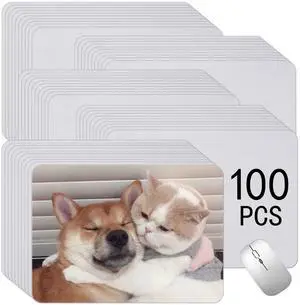 100 PCS White Mouse Pad for Heat Transfer, Bulk Mousepad for Heat Press Printing Crafts Custom Photos Non Slip Bottom 24x20x0.2CM 100 PCS White Mouse Pad for Heat Transfer, Bulk Mousepad for Heat Press Printing Crafts Custom Photos Non Slip Bottom 24x20x0.2CM