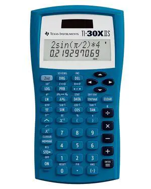 TI-30XIIS Scientific Calculator, Blue TI-30XIIS Scientific Calculator, Blue