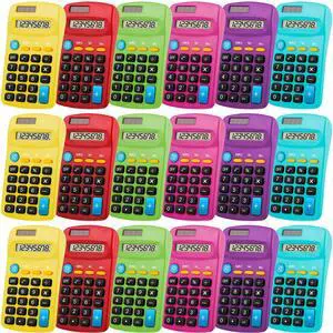 36 Pieces Small Basic Calculator Bulk 8 Digit Solar Battery Dual Power Mini Handheld Pocket Calculator for Classroom Kids Students Desktop School Office Home, 6 Colors 36 Pieces Small Basic Calculator Bulk 8 Digit Solar Battery Dual Power Mini Handheld Pocket Calculator for Classroom Kids Students Desktop School Office Home, 6 Colors