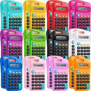 24 Packs Pocket Size Mini Calculator Basic Calculators for Handheld Angled Students 8 Digit Display Solar Battery Dual Power Small Calculator for Students Kids Home Office (12 Colors) 24 Packs Pocket Size Mini Calculator Basic Calculators for Handheld Angled Students 8 Digit Display Solar Battery Dual Power Small Calculator for Students Kids Home Office (12 Colors)