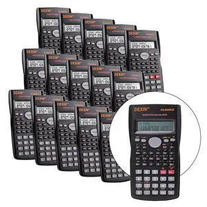 24 Pack Scientific Calculators, 2 Line Engineering Large Display Scientific Calculator Bulk Multi-Function Ideal for Student Teacher Algebra Chemistry Finance Construction Office School Business 24 Pack Scientific Calculators, 2 Line Engineering Large Display Scientific Calculator Bulk Multi-Function Ideal for Student Teacher Algebra Chemistry Finance Construction Office School Business