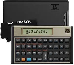 12C Financial Calculator 120+ Functions: TVM, NPV, IRR, Amortization, Bond Calculations, Programmable Keys RPN Desktop Calculator for Finance, Accounting & Real Estate Includes Case + Cloth 12C Financial Calculator 120+ Functions: TVM, NPV, IRR, Amortization, Bond Calculations, Programmable Keys RPN Desktop Calculator for Finance, Accounting & Real Estate Includes Case + Cloth