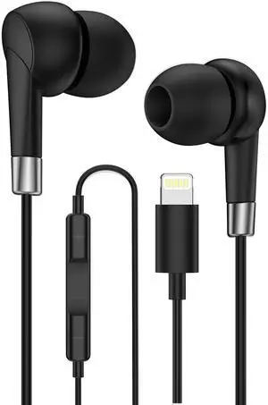 Lightning Headphones for iPhone, Mfi Certified Apple Wired Ear Buds in-Ear Lightning Headphones for iPhone, Mfi Certified Apple Wired Ear Buds in-Ear