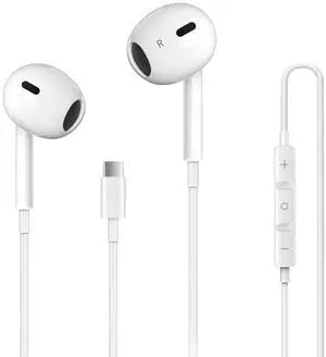 USB C Headphones for iPhone 17, Wired Earbuds with Mic & Remote Control USB C Headphones for iPhone 17, Wired Earbuds with Mic & Remote Control