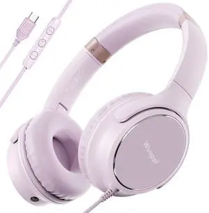 USB C Wired Over-Ear Headphones with Microphone USB C Wired Over-Ear Headphones with Microphone