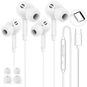 USB C Headphones for iPhone 17 16 15 Pro Max USB C Wired Earbuds with Mic USB C Headphones for iPhone 17 16 15 Pro Max USB C Wired Earbuds with Mic