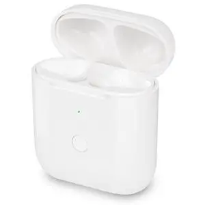 Wireless Charging Case Compatible with AirPods 1 & 2 Generation, Replacement Charger Case with Bluetooth Pairing Sync Button, White Wireless Charging Case Compatible with AirPods 1 & 2 Generation, Replacement Charger Case with Bluetooth Pairing Sync Button, White