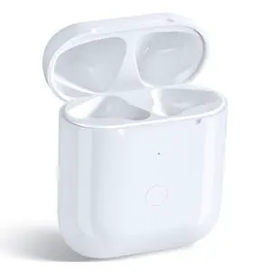 Wireless Charging Case Compatible with AirPod 2nd & 1st Generation, Air Pod 2 1 Charger Case Replacement with Bluetooth Pairing Sync Button,Earbuds Not Included, White Wireless Charging Case Compatible with AirPod 2nd & 1st Generation, Air Pod 2 1 Charger Case Replacement with Bluetooth Pairing Sync Button,Earbuds Not Included, White