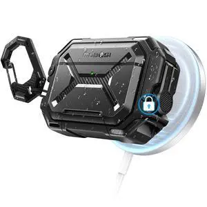 for AirPods Pro 3 Case IP68 Waterproof, Black for AirPods Pro 3 Case IP68 Waterproof, Black