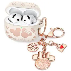 (with Cute Keychain) Compatible with Apple Airpods 4 Case 2024 Women (with Cute Keychain) Compatible with Apple Airpods 4 Case 2024 Women