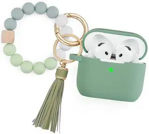 Apple AirPods 4 Case, Cute Apple AirPods 4 Case Cover for Women Girls, Silicone Protective Case with Bracelet Keychain (Cactus Green, AirPods 4 Case) Apple AirPods 4 Case, Cute Apple AirPods 4 Case Cover for Women Girls, Silicone Protective Case with Bracelet Keychain (Cactus Green, AirPods 4 Case)