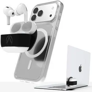 Aerpack - Earbuds Case For MagSafe and Laptop: Stick Earbuds To Phone, Laptop or Any Metal Surface, Use as Stand, Protect Earbuds Case, Accessible While Attached. Works With All Airpods, JBL and more. Aerpack - Earbuds Case For MagSafe and Laptop: Stick Earbuds To Phone, Laptop or Any Metal Surface, Use as Stand, Protect Earbuds Case, Accessible While Attached. Works With All Airpods, JBL and more.