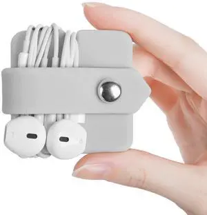 Silicone Earphone Organizer Earphone Wrap Winder Headphone Cord Organizer Wrap Winder Manager/Cable Winder(Gray, 1 Piece) Silicone Earphone Organizer Earphone Wrap Winder Headphone Cord Organizer Wrap Winder Manager/Cable Winder(Gray, 1 Piece)