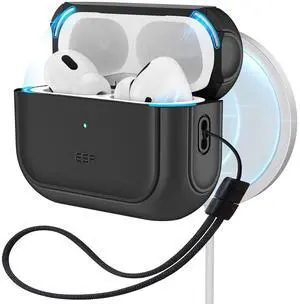 for AirPods Pro 2 Case, Compatible with Airpods Pro Case 2nd / 1st Generation (2023/2022/2019), Compatible with MagSafe, Full Drop Protection Cover with Lanyard, Black for AirPods Pro 2 Case, Compatible with Airpods Pro Case 2nd / 1st Generation (2023/2022/2019), Compatible with MagSafe, Full Drop Protection Cover with Lanyard, Black