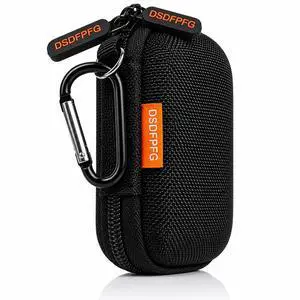 Mini Black Earbud Case, Small Hard Shell Carrying Case, Pocket-Size Pouch Mini Black Earbud Case, Small Hard Shell Carrying Case, Pocket-Size Pouch