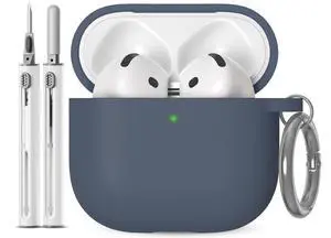 for AirPods 4 CaseLiquid Silicone Material - Midnight Blue for AirPods 4 CaseLiquid Silicone Material - Midnight Blue
