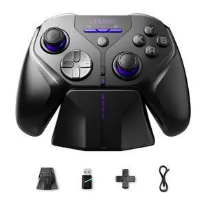 Xeno Plus Wireless Game Controller, TMR Joysticks, Hall Effect & Tactile Dual Triggers Gaming Controller, Smart Charging Dock, 1000Hz Polling Rate, for Nintendo Switch/Switch 2, PC, Android & iOS Xeno Plus Wireless Game Controller, TMR Joysticks, Hall Effect & Tactile Dual Triggers Gaming Controller, Smart Charging Dock, 1000Hz Polling Rate, for Nintendo Switch/Switch 2, PC, Android & iOS