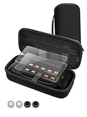 Carrying Case for ROG Ally & Ally X 2025 | Portable Travel Gaming Handheld Bag with 2 Screen Protectors, 4 Thumb Grips, 10 SD Card Slots, Black Carrying Case for ROG Ally & Ally X 2025 | Portable Travel Gaming Handheld Bag with 2 Screen Protectors, 4 Thumb Grips, 10 SD Card Slots, Black