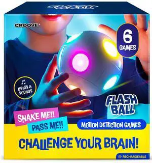 Handheld Light-Up Brain & Memory Action Ball, 6 Games, Kids 7-13 Handheld Light-Up Brain & Memory Action Ball, 6 Games, Kids 7-13